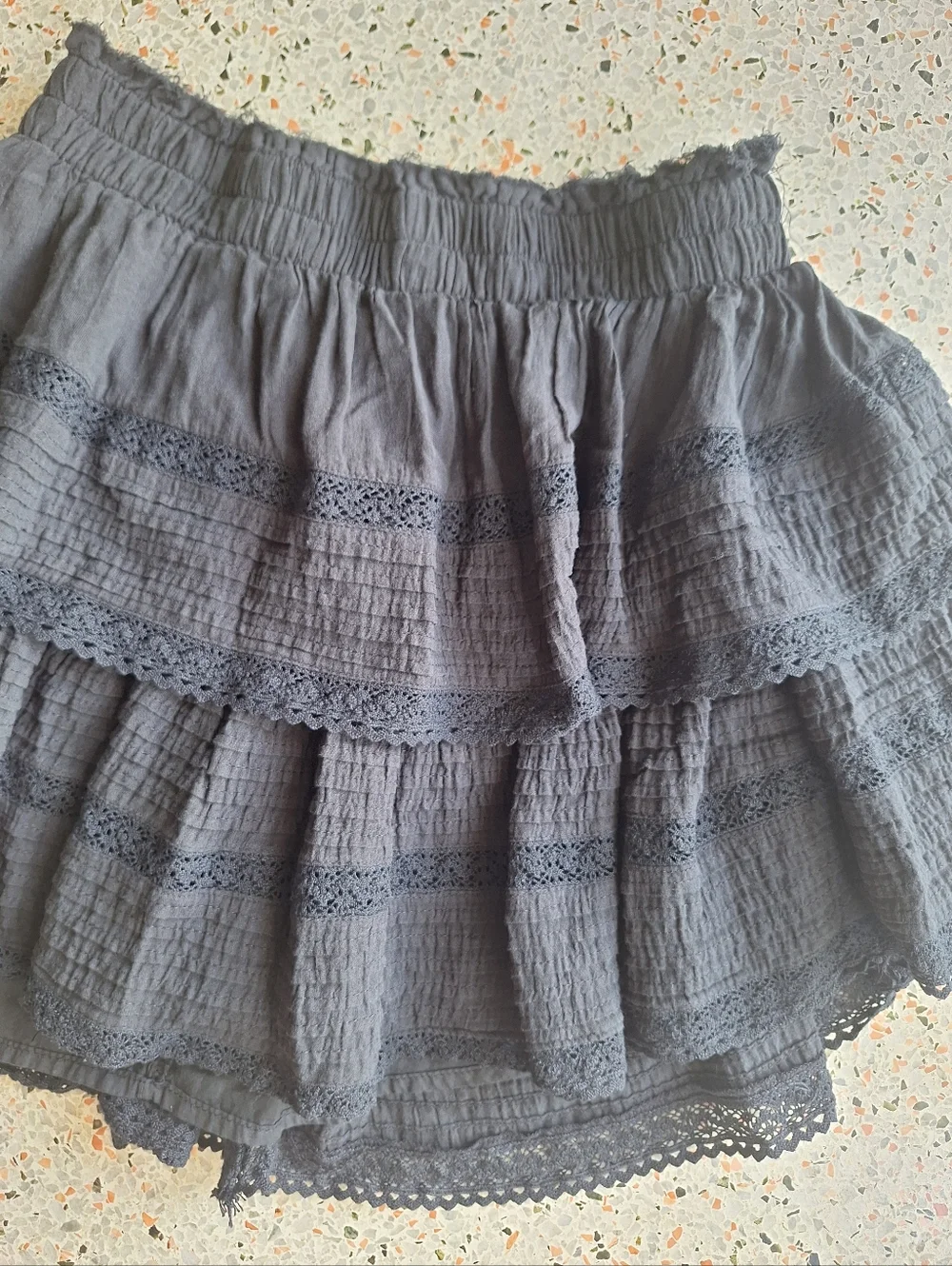 Aerie Rock n Ruffle Mini Skirt